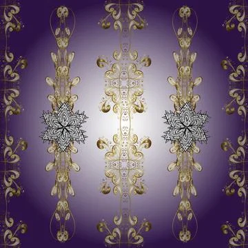 Home decor. Vector illustration. Seamless pattern with fantasy flowers, natural Stock Illustration