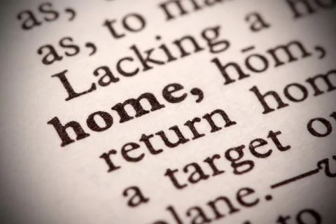 Home definition Stock Photos