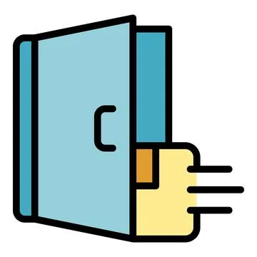 Home delivery icon vector flat Stock Illustration