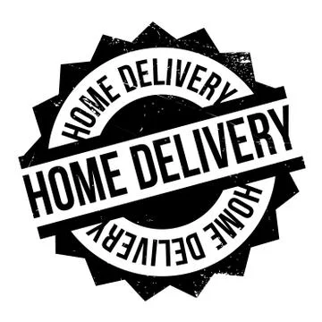 Home Delivery rubber stamp Stock Illustration