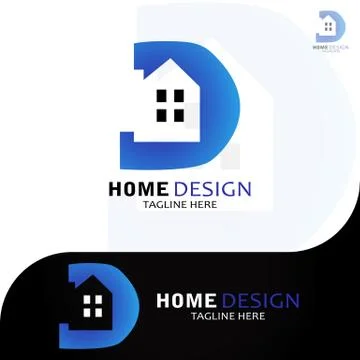 HOME DESIGN LOGO Stock Illustration