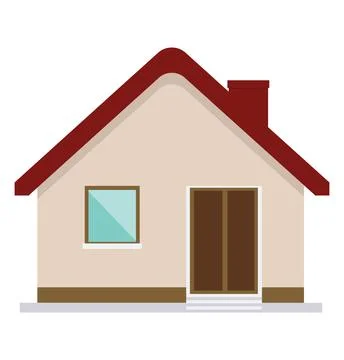 Home design vector Flat Icon Stockillustratie
