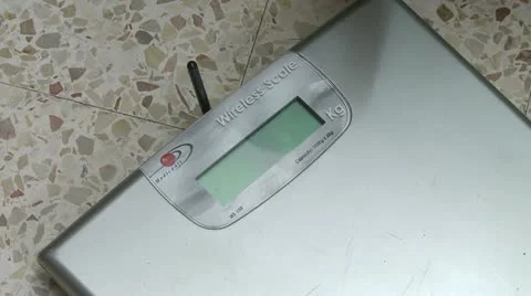 Home digital weight Stock Footage 10931179