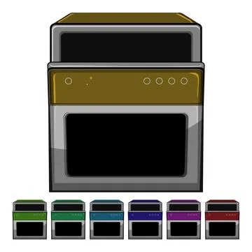 Home dishwasher kitchen cartoon vector graphic 스톡 일러스트