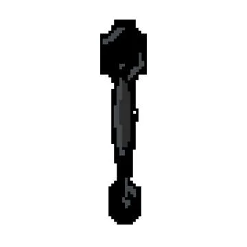 Home door handle game pixel art vector illustration Illustration