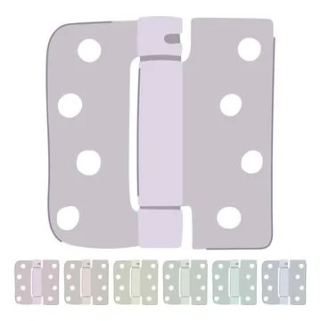 Home door hinge vector cartoon graphic Stock Illustration