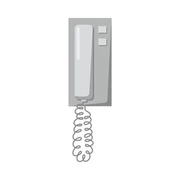 Home door intercom, technology communication equipment for safety and protection Stock Illustration