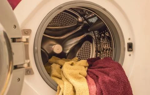 Home duties, laundry. Stock Photos