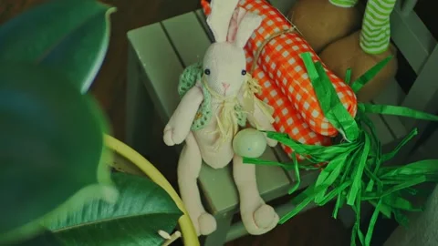 Home Easter Decorations Stock Footage 237044920