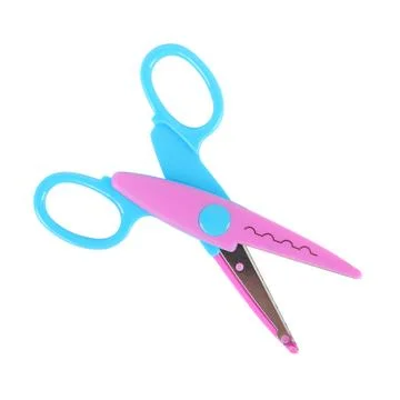Home economics objects - Child scissors isolated Stock Photos