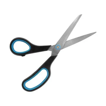 Home economics objects - Open Scissors isolated Stock Photos