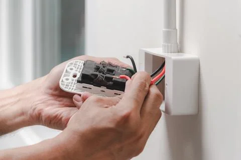 Home electrical system Stock Photos