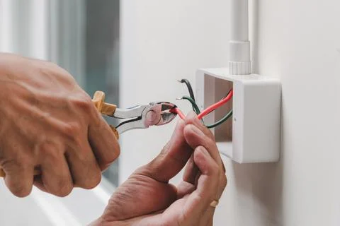Home electrical system Stock Photos