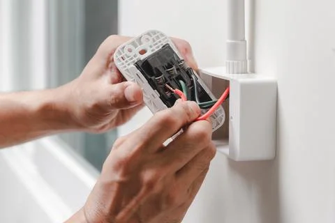 Home electrical system Stock Photos