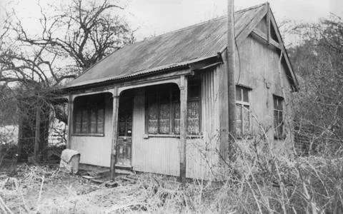 The Home Of Elizabeth Allen Whose Patchwork Pictures Are Being Exhibited At The  Stock Photos