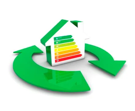Home energy class labels Stock Illustration