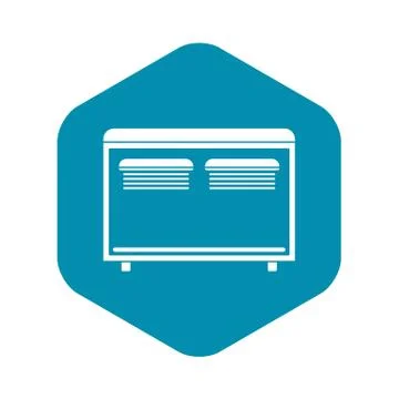 Home equipment for heating icon, simple style 스톡 일러스트