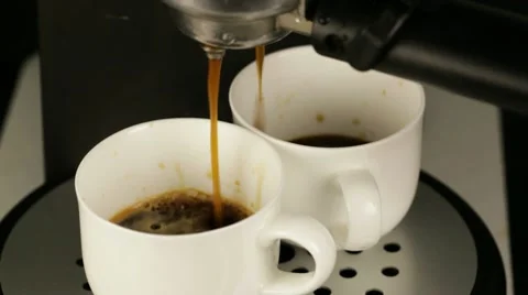 Home Espresso Coffee Maker Stock Footage 10773338