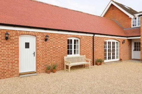 Home extension UK barn conversion Foto stock