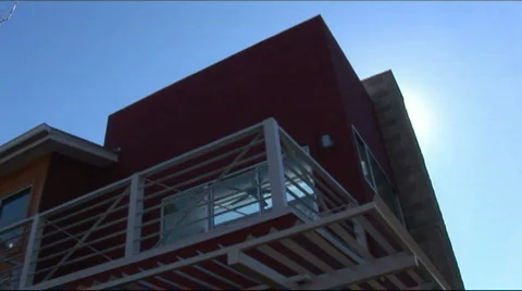 Home exterior up Stock-Footage 589956