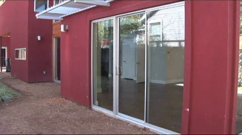 Home exterior side Stock Footage 590002