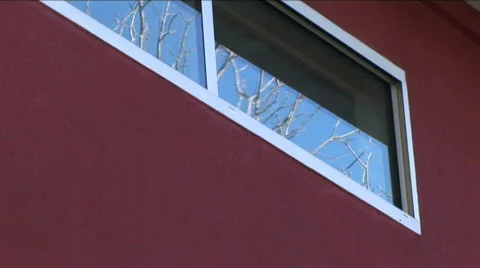 Home exterior window Stock Footage 590656