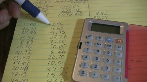 Home finances. Stock Footage