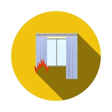 Home Fire Icon Stock Illustration