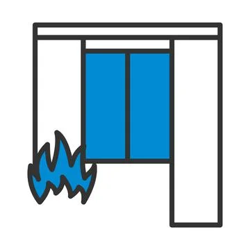 Home Fire Icon Stockillustratie