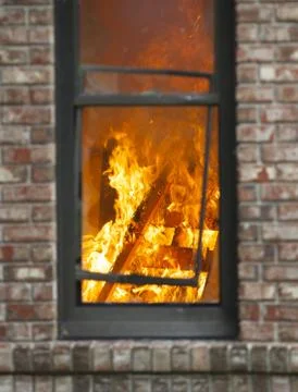 Home Fire Stock Photos