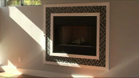 Home fireplace Stock Footage 590623