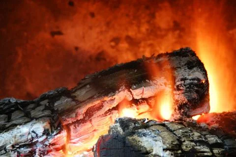 Home fireplace Stock Photos
