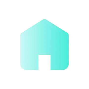 Home flat gradient color ui icon Illustrazione stock