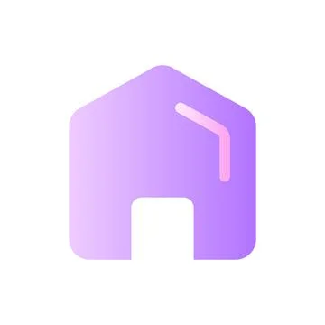 Home flat gradient two-color ui icon Illustrazione stock