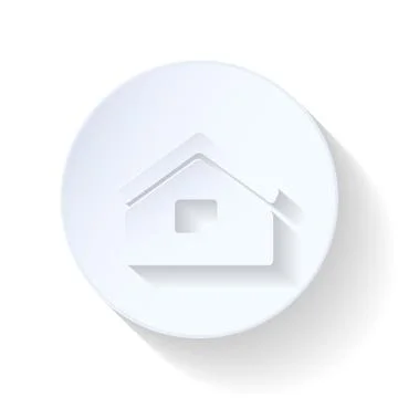 Home flat icon Stock Illustration