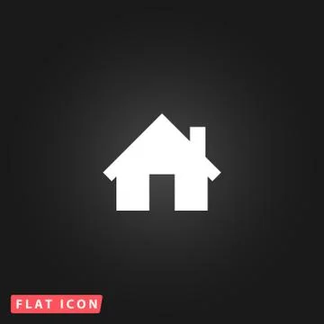 Home flat icon Stock Illustration