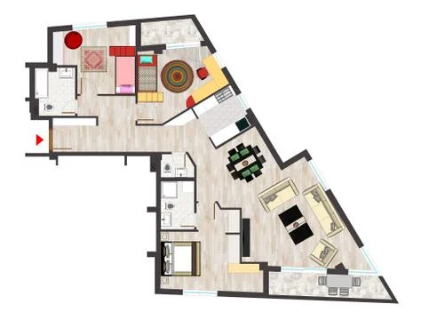 Home floor plan Stock Illustration