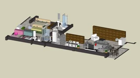 Home floor plan Stock Illustration