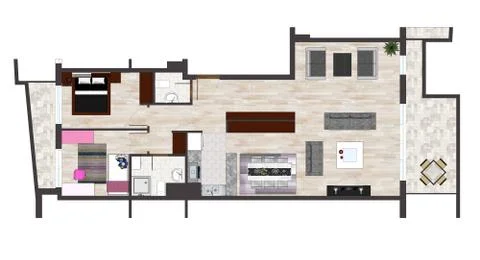 Home floor plan イラスト素材