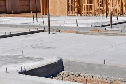Home foundation Stock Photos