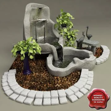 Home Fountain V1 3D Model