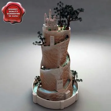 Home Fountain V7 Emerald City 3D Model