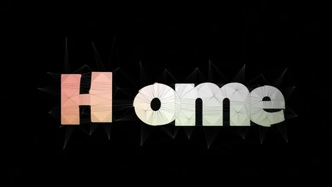 Home Game Text Merging Tessellated Looping Polygons Text Morph Vídeos de archivo 113867706