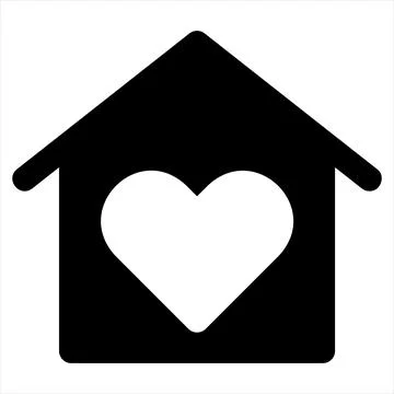 Home glyph icon vector illustration isolated on white background Stock Illustration