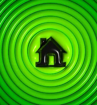 Home green Stock Illustration