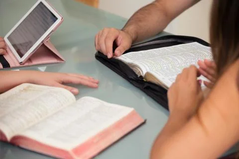 Home Group Bible Study Foto stock