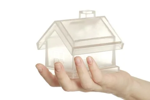 Home in hand Stock Photos