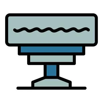 Home heater icon vector flat 스톡 일러스트