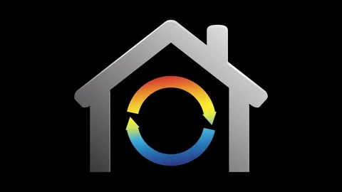 Home heating and air conditioning, fan ventilation in home Stock Footage 338384631