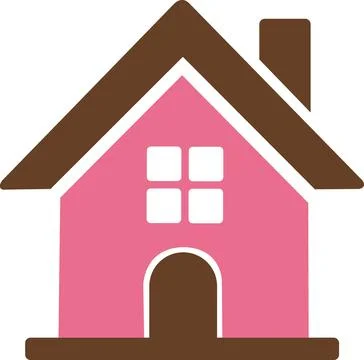 Home house icon for interface main page Stock Illustration